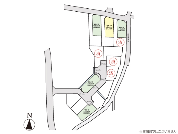 綾瀬市小園　売地　全16区画　宅地14