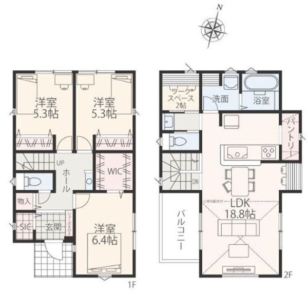 町田市成瀬台2丁目　新築分譲住宅　2号棟