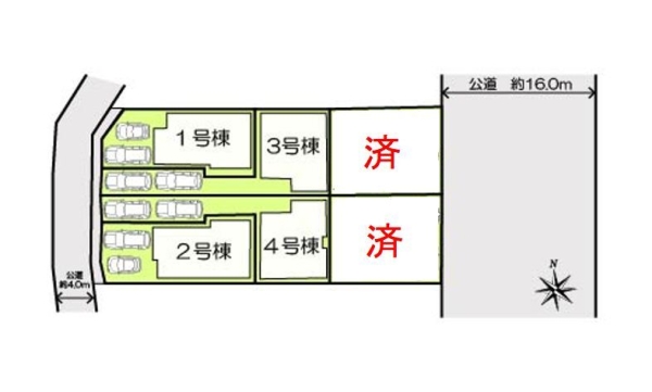 大和市渋谷4丁目　新築戸建　全6棟　2号棟