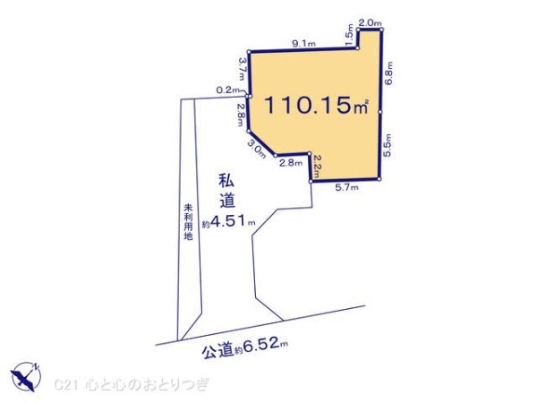横浜市瀬谷区二ツ橋町の売土地