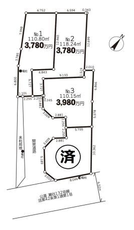 横浜市瀬谷区二ツ橋町　土地　全４区画　3区画