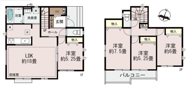 海老名市国分寺台2丁目　新築戸建　全2棟　2号棟