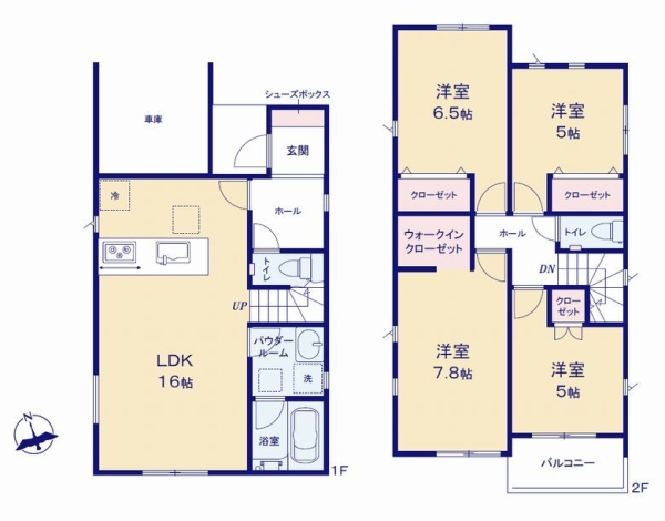 海老名市杉久保南3丁目　新築戸建　全7棟　2号棟