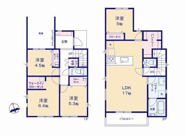 海老名市杉久保南3丁目　新築戸建　全7棟　1号棟