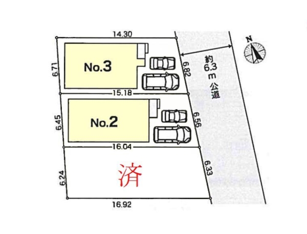 厚木市岡田4丁目　新築戸建　全3棟　2号棟