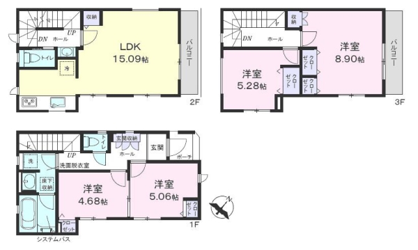 横浜市瀬谷区北新　新築戸建　全4棟　4号棟