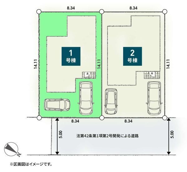 相模原市南区相模台6丁目第8　新築分譲住宅　1号棟