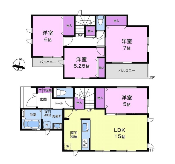 座間市座間2丁目　新築戸建　全2棟　1号棟