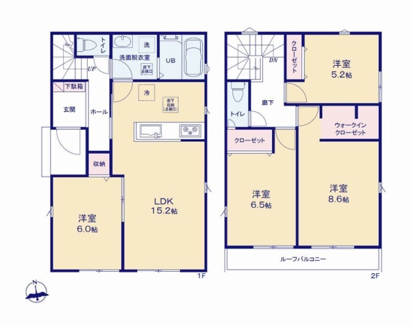 大和市上和田　新築戸建　全5棟　8号棟