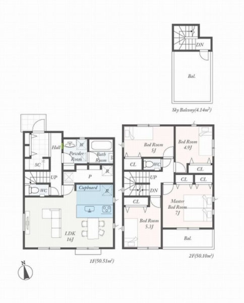 綾瀬市深谷中6丁目　新築戸建　全2棟　2号棟