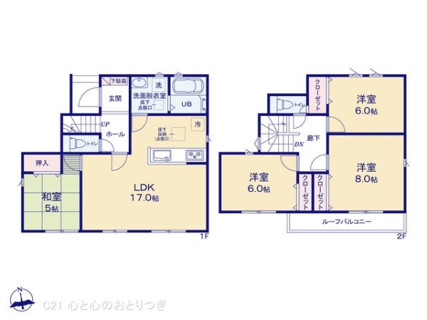 大和市上和田23　1期　新築分譲住宅　2号棟