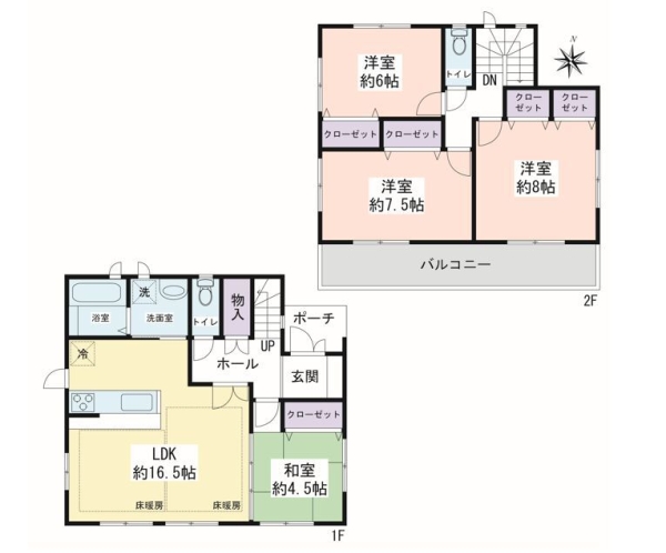 横浜市瀬谷区阿久和東１丁目　戸建　全２棟　２号棟