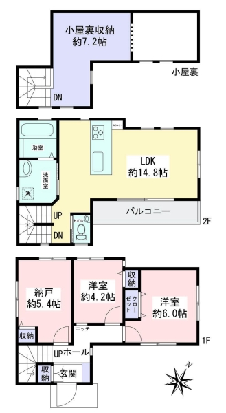 大和市南林間６丁目　新築戸建　全2棟　No2