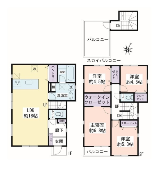 大和市上草柳6丁目　新築戸建　全4棟　1号棟