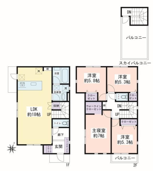 大和市上草柳6丁目　新築戸建　全4棟　4号棟