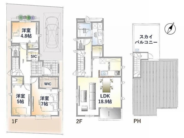 綾瀬市深谷中4丁目　戸建　3号棟