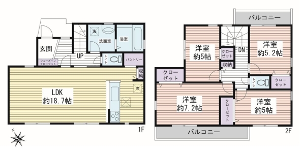 大和市下鶴間　新築戸建　全2棟　2号棟