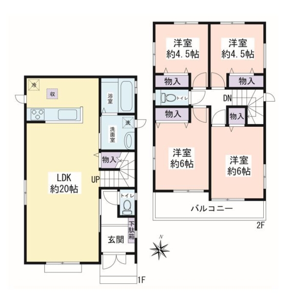 大和市福田　新築戸建　全7棟　A号棟