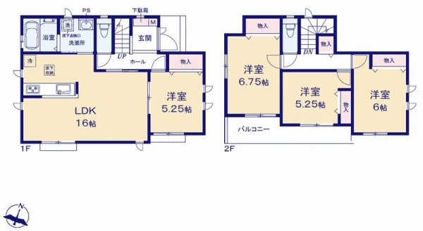 座間市立野台2丁目　新築戸建　全4棟　D号棟