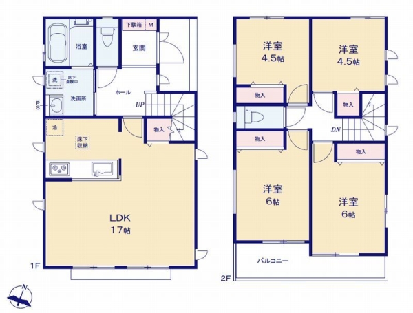座間市立野台2丁目　新築戸建　全4棟　C号棟
