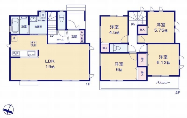 座間市立野台2丁目　新築戸建　全4棟　B号棟