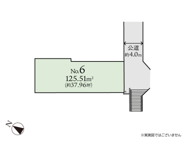相模原市南区相武台3丁目　建築条件なし売地　No6