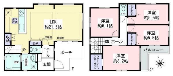 大和市下鶴間　新築戸建　全4棟　2号棟