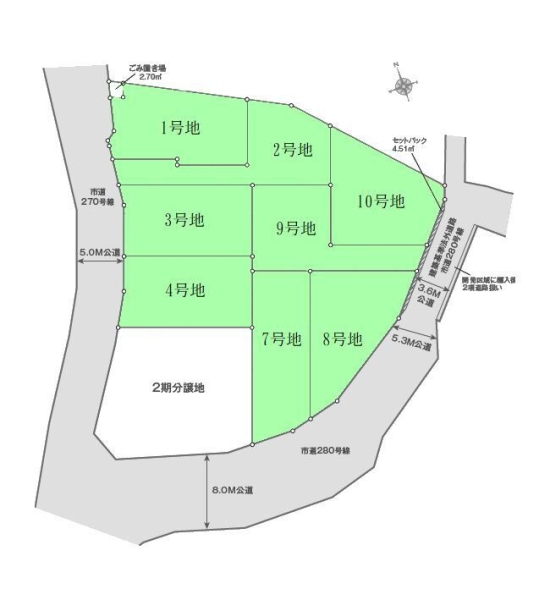 綾瀬市寺尾本町3丁目　売地　全10区画　　7号地