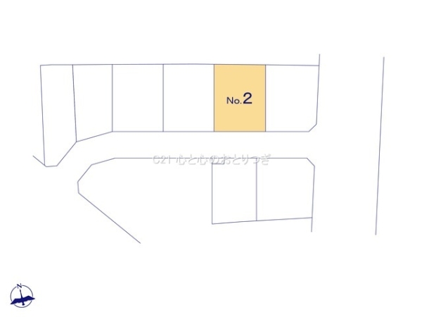 町田市山崎町　建築条件なし売地　No2