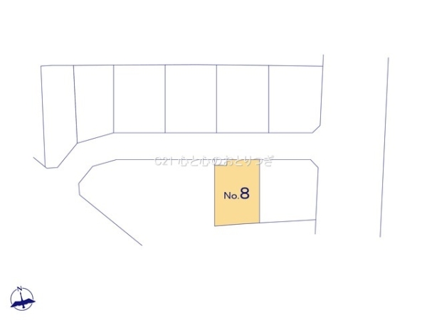 町田市山崎町　建築条件なし売地　No8