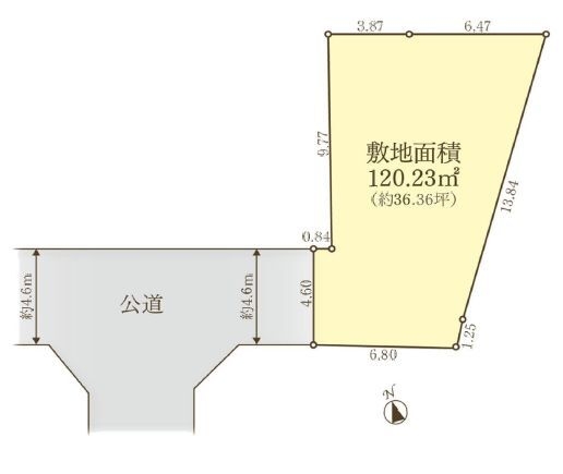 綾瀬市寺尾本町1丁目　建築条件なし売地