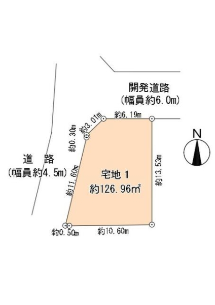綾瀬市寺尾本町1丁目　建築条件付き売地　宅地1