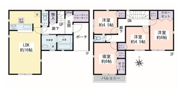厚木市長谷　新築戸建　全6棟　6号棟