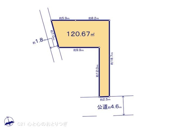 相模原市中央区淵野辺本町3丁目　建築条件付き売地　No10