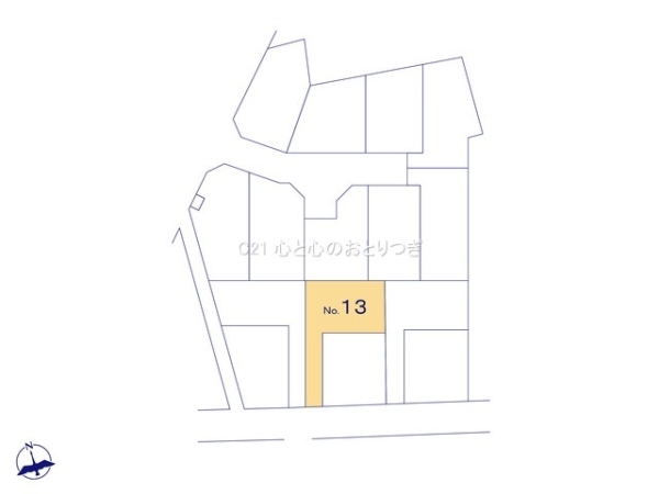 相模原市中央区淵野辺本町3丁目　建築条件付き売地　No13