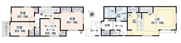 大和市福田2丁目　新築戸建全7棟　2号棟