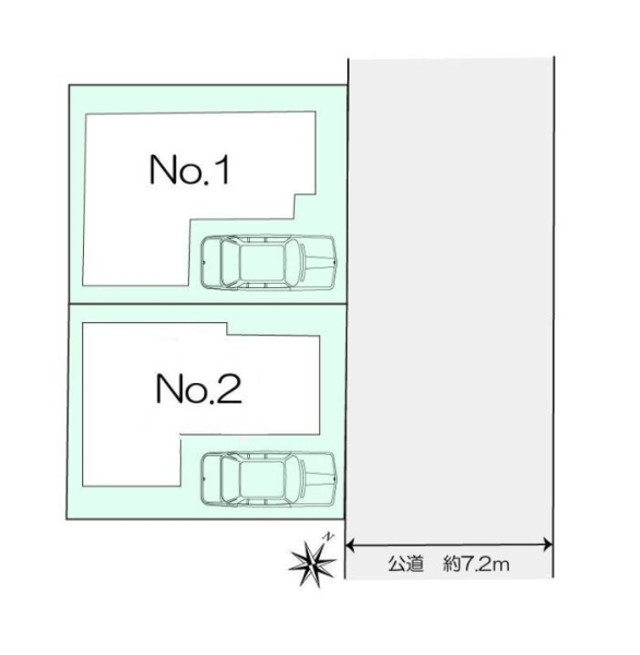 大和市南林間６丁目　新築戸建　全2棟　No1