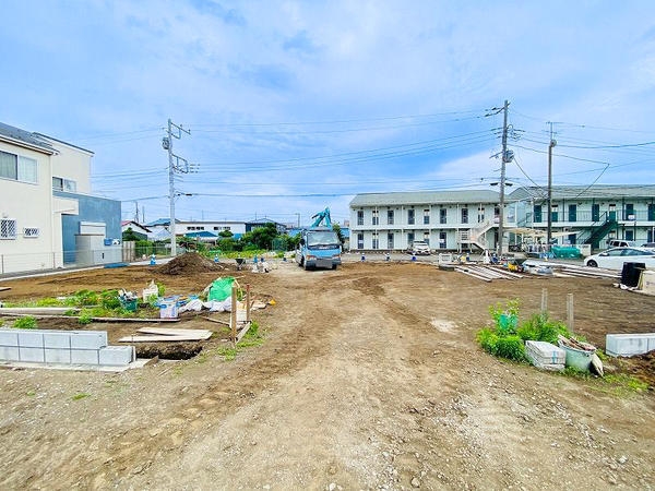 藤沢市下土棚の土地(現地土地写真)