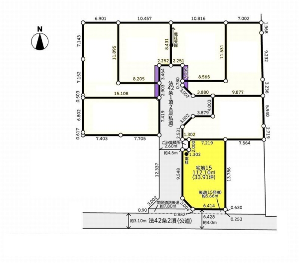 綾瀬市蓼川3丁目　売地　全7区画　宅地15