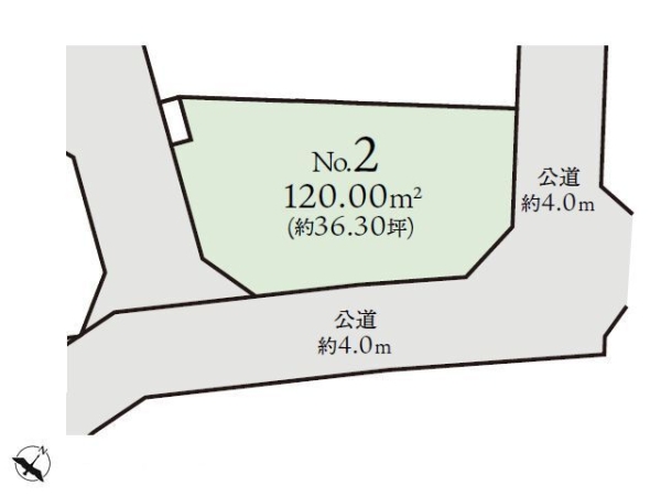 相模原市南区鵜野森3丁目　建築条件つき売地　No2