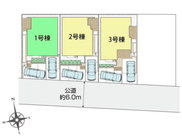 大和市下鶴間　新築分譲住宅　1号棟