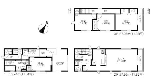 相模原市南区南台4丁目2期　新築分譲住宅　3号棟