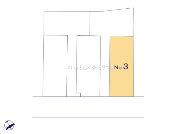 相模原市中央区千代田1丁目　建築条件付き売地　No3
