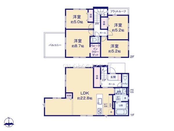 座間市座間1丁目3期　新築分譲住宅　2号棟