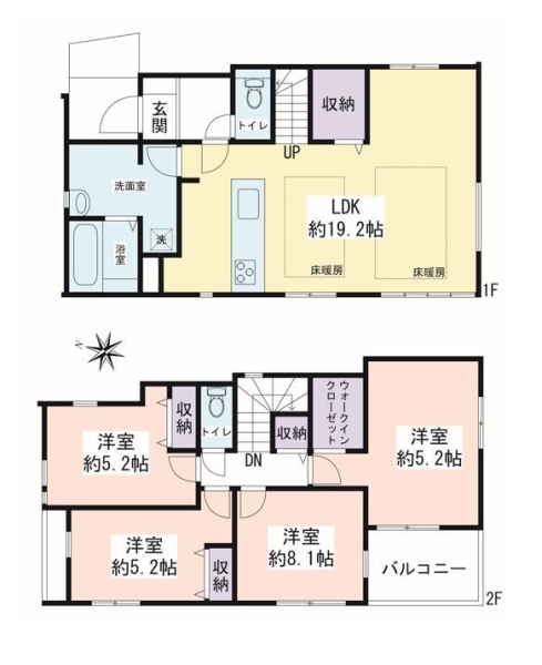 横浜市瀬谷区下瀬谷3丁目　新築戸建　全3棟　2号棟
