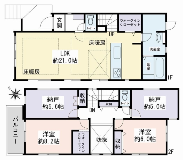 横浜市保土ヶ谷区川島町　新築戸建　全３棟　２号棟