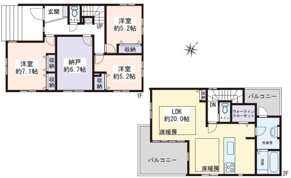 横浜市保土ヶ谷区川島町　新築戸建　全３棟　１号棟