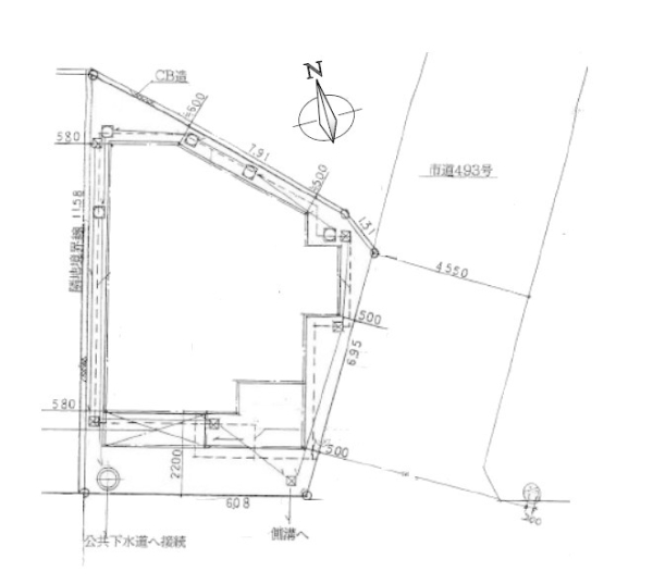 海老名市社家3丁目の中古一戸建て(区画図)