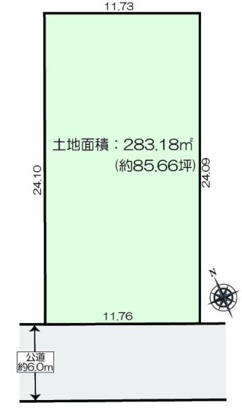 厚木市鳶尾5丁目　売地