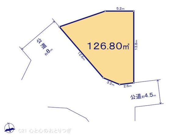 横浜市旭区金が谷２丁目の売土地